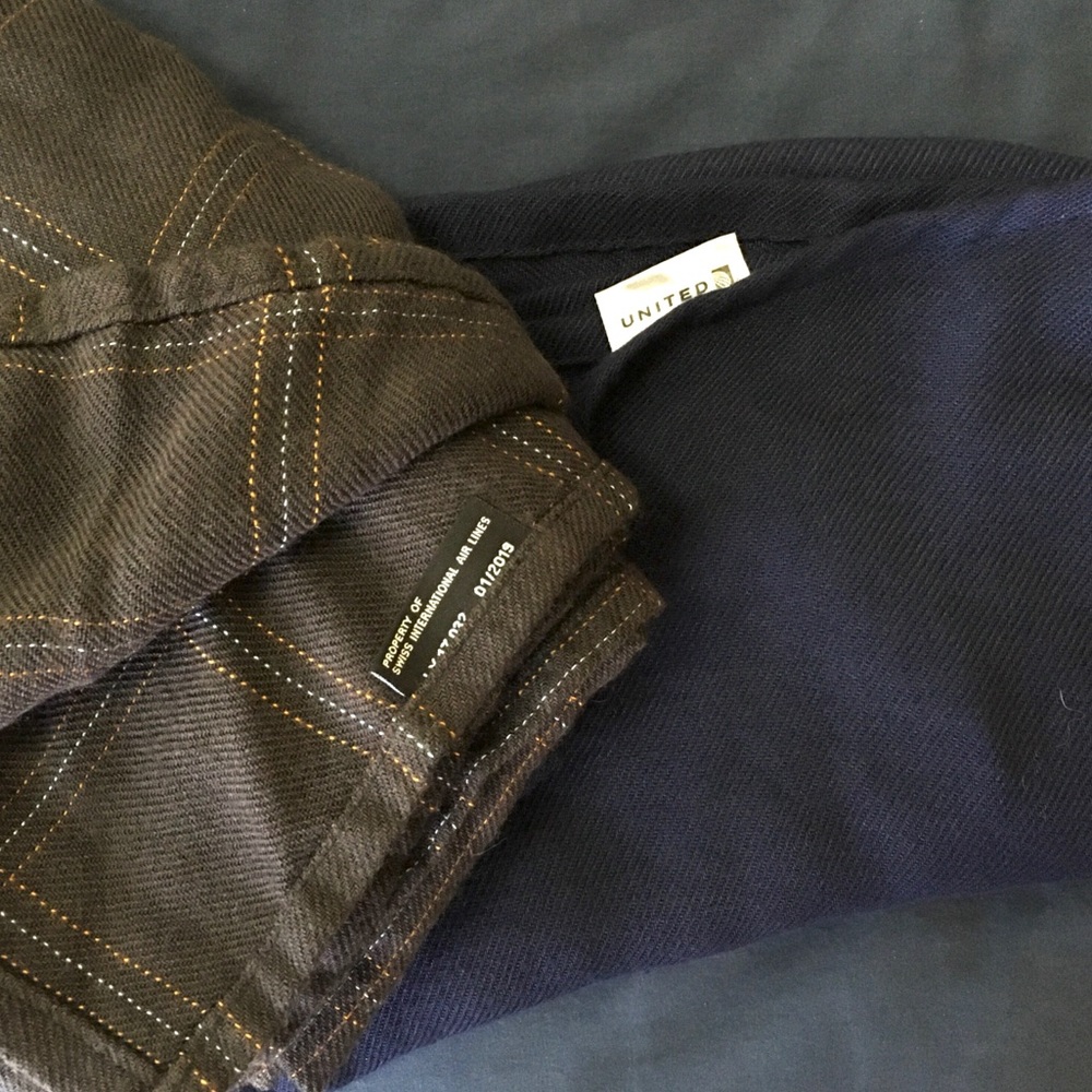 Swiss & United Airline Blankets